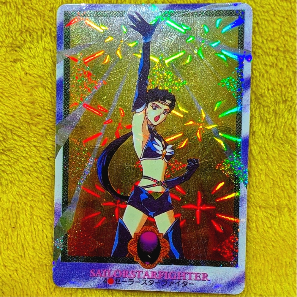 SAILOR MOON Super S 1996 TCG | Sailor StarFighter #4 Prism/Holo Japanese Card